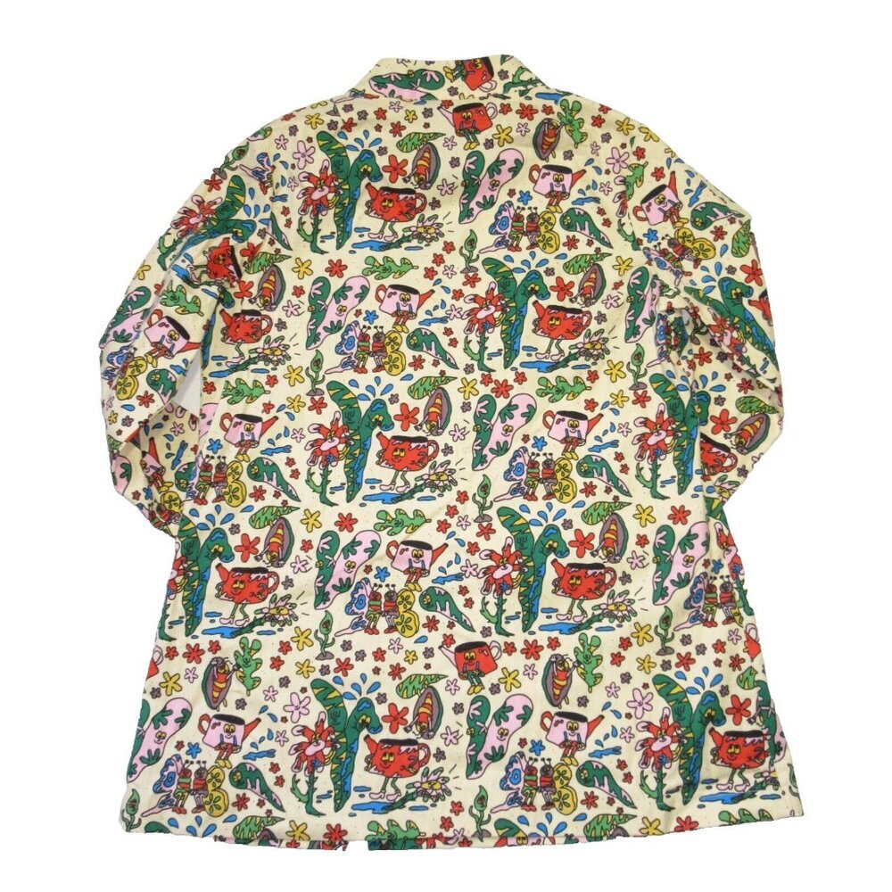 NWT Nooworks The Art Teacher in Bug Out Cotton Twill Zip Short Mini Dress XXL - Picture 4 of 5